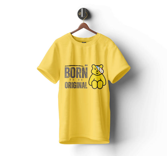 Pudsey Bear T-shirt | Born to Be Original - Tee Shirt Hub