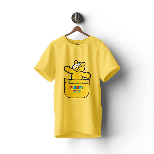 Pudsey Bear T-shirt | Pudsey in the Pocket Design - Tee Shirt Hub