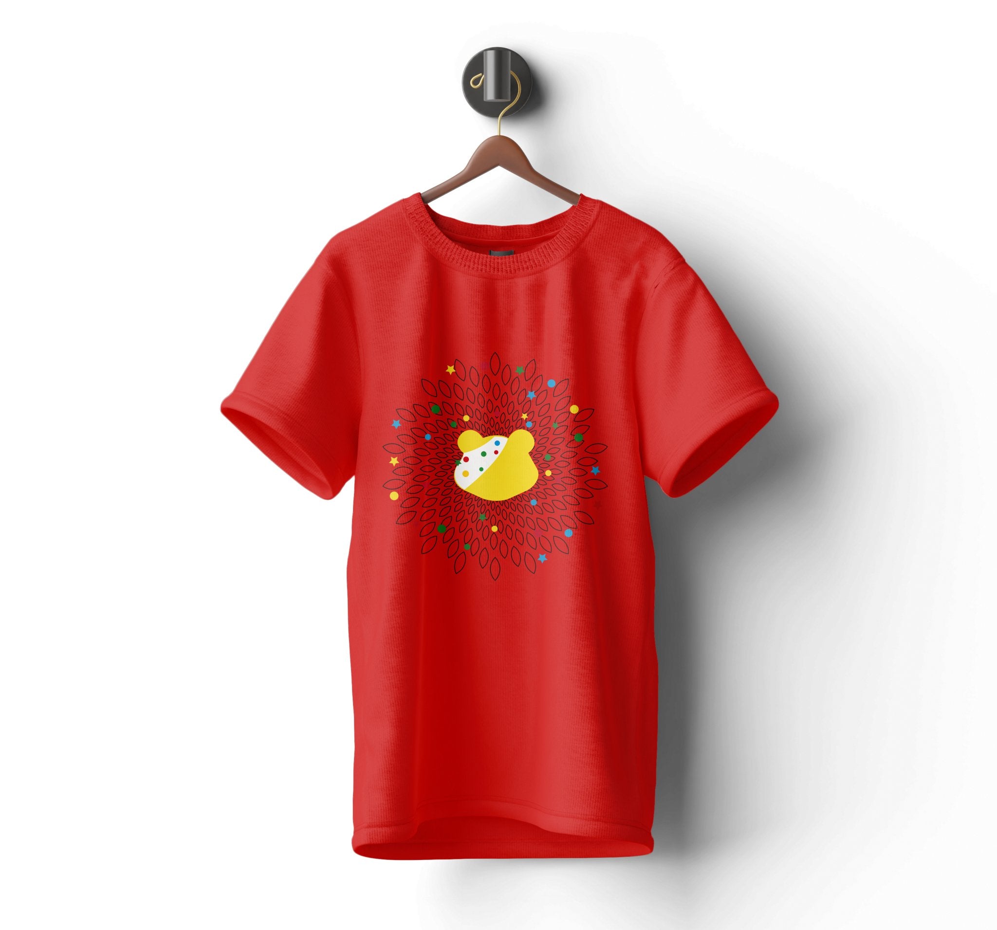 Pudsey Bear T-shirt | Radiant Spiral Pudsey Design - Tee Shirt Hub