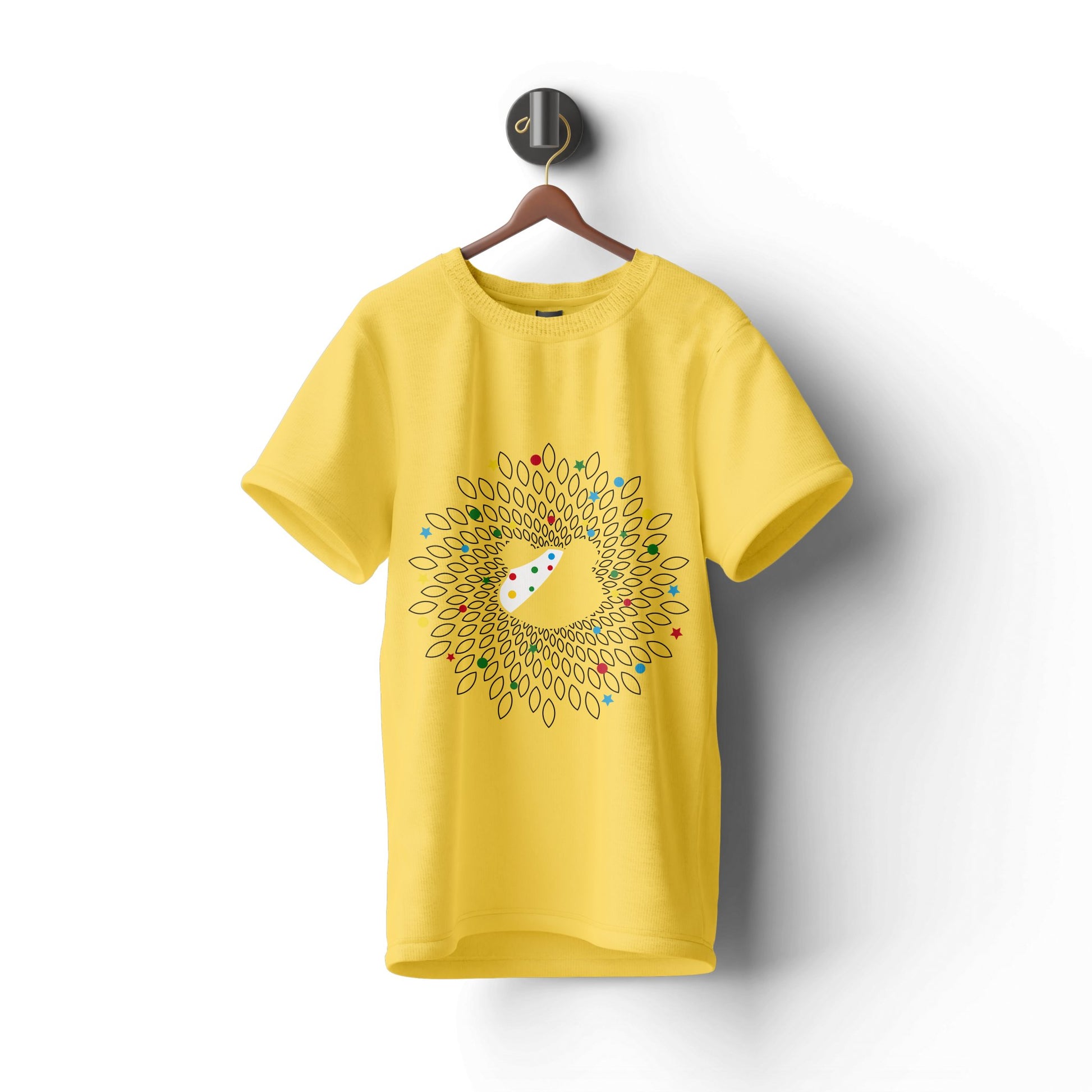 Pudsey Bear T-shirt | Radiant Spiral Pudsey Design - Tee Shirt Hub