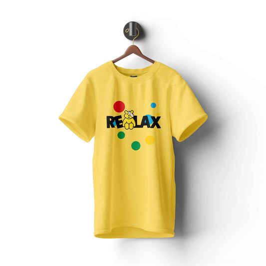 Pudsey Bear T-shirt | Relax with Pudsey - Tee Shirt Hub