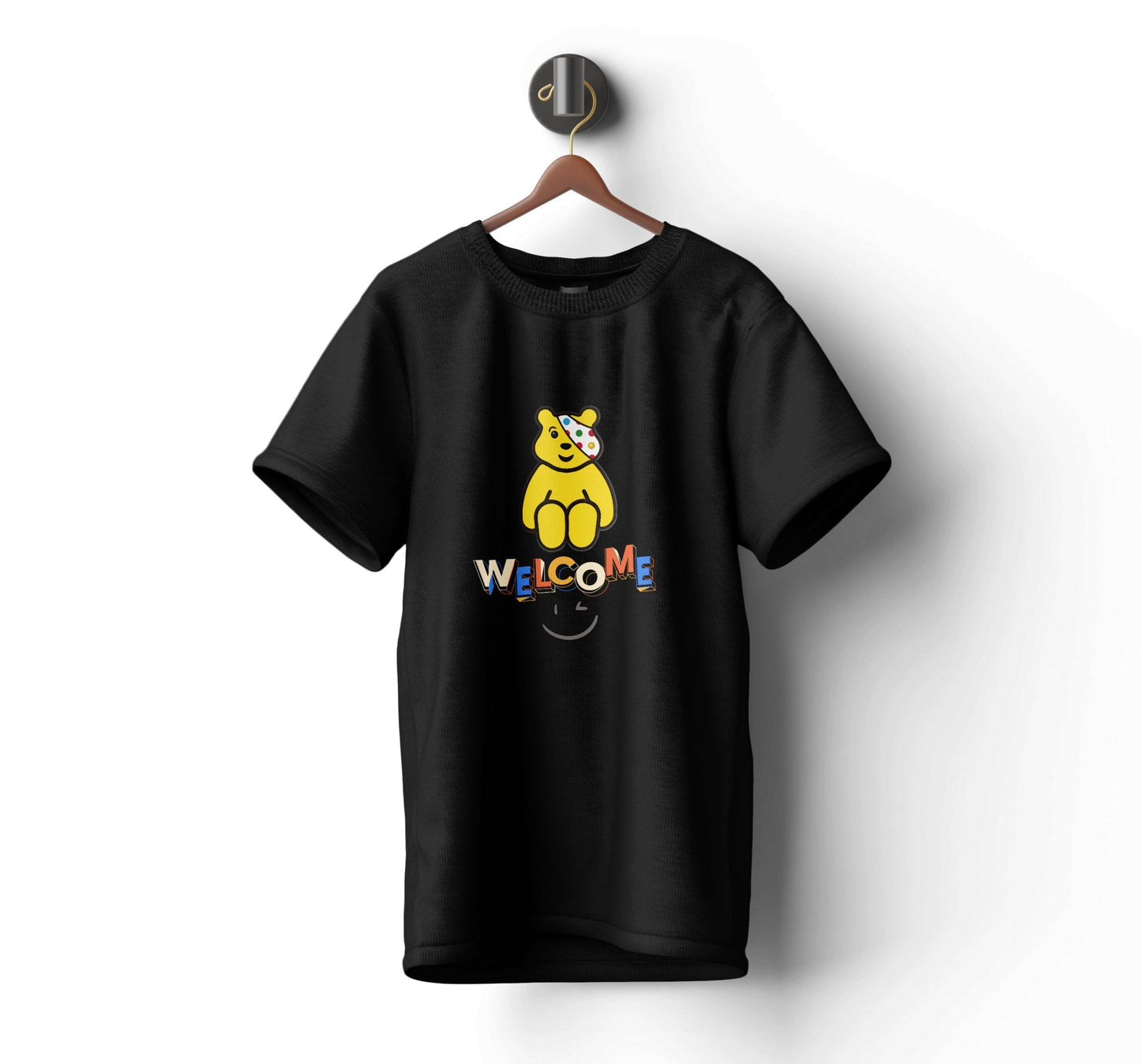 Pudsey Bear T-shirt | Welcome with Pudsey - Tee Shirt Hub